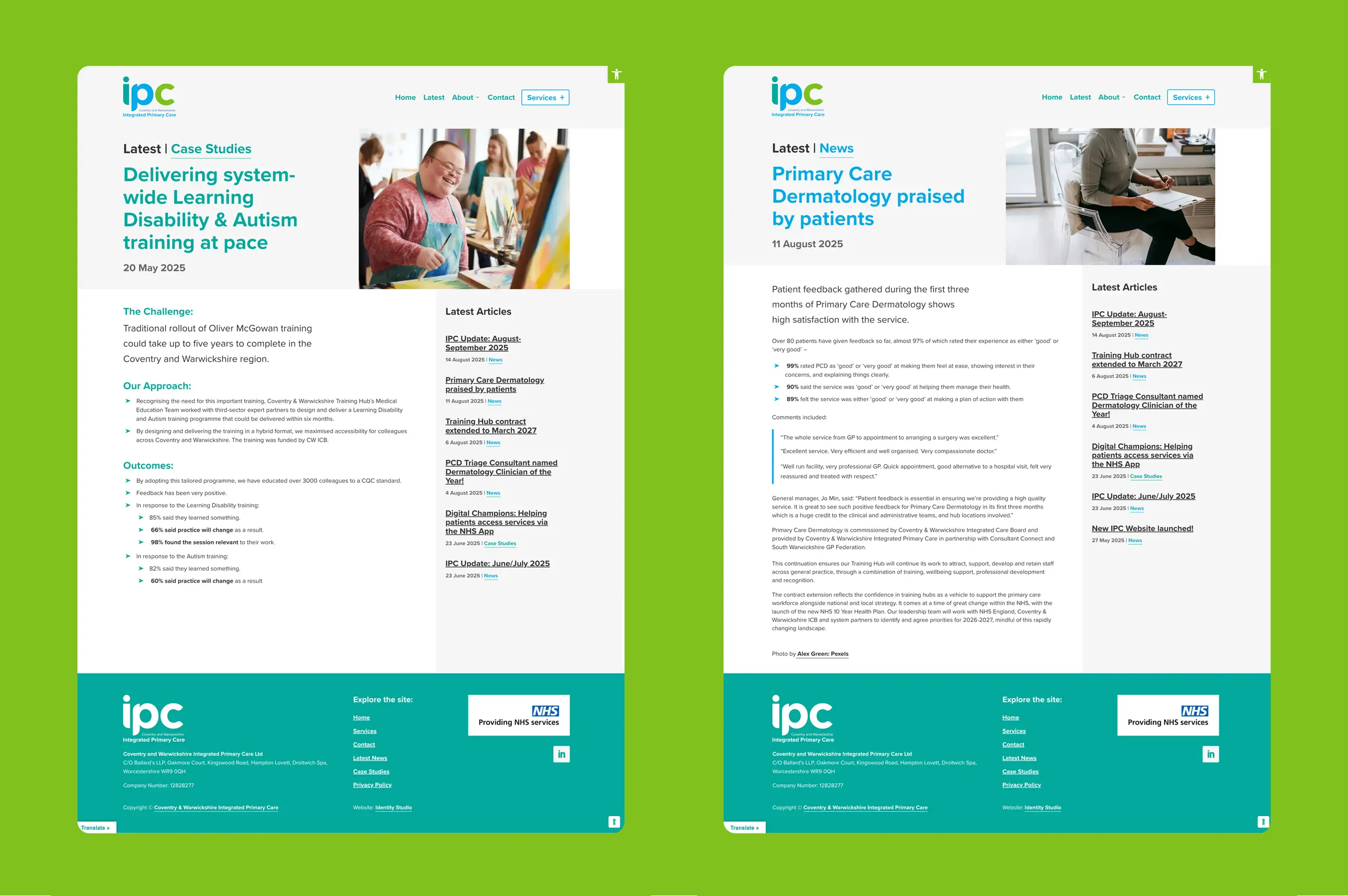CW IPC case Study and News Article Page
