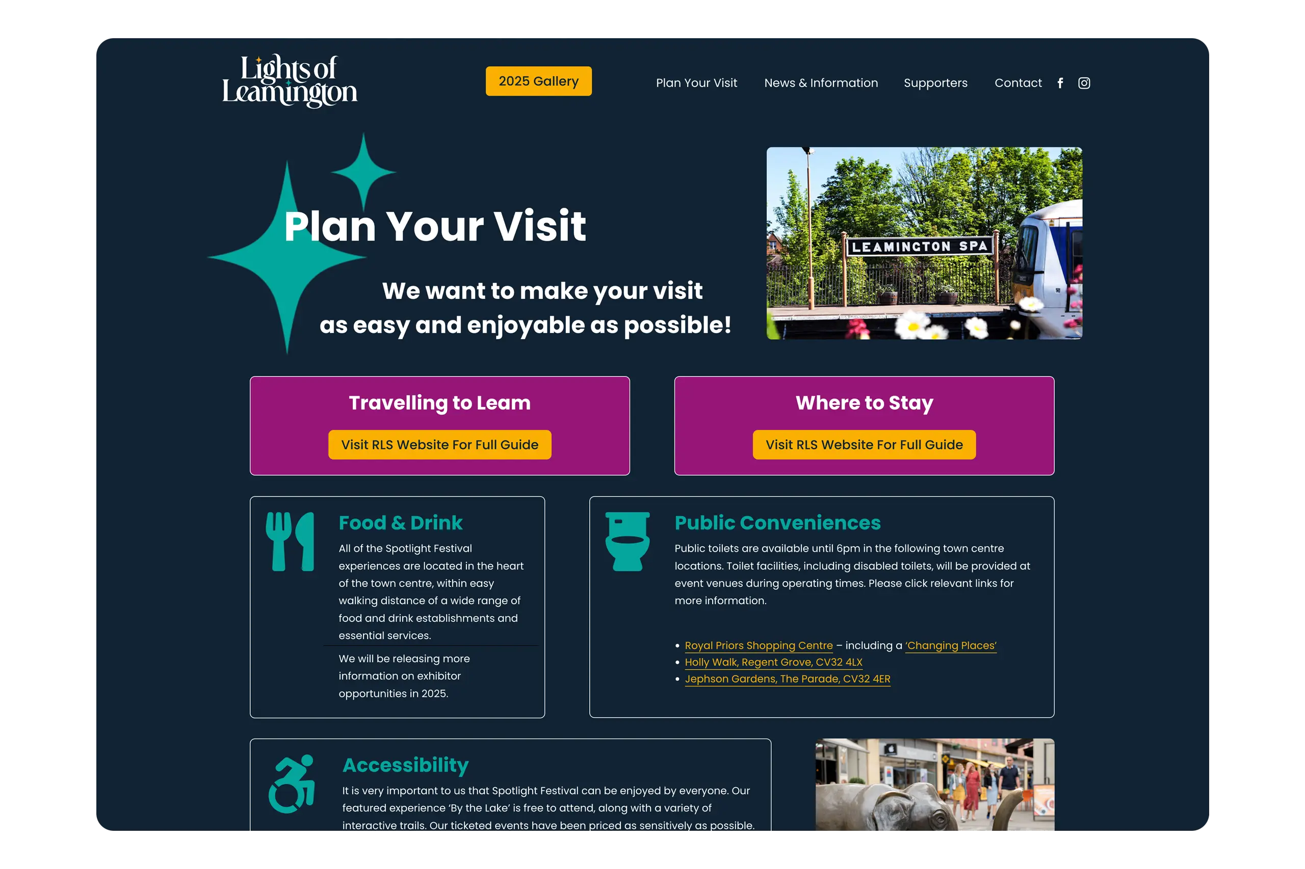 Lights of Leamington plan your visit